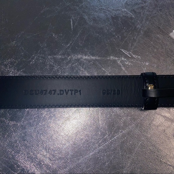 Versace Medusa-head “La Medusa” black leather belt w/enamel buckle NWOT - Picture 8 of 11